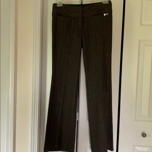 Express chocolate/cream work pants size 2